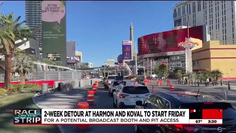More traffic hurdles coming with F1's Las Vegas Grand Prix less than week away