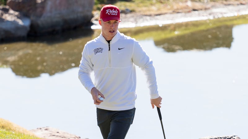 Sophomore Zach Little and the UNLV men’s golf team both surged to the top of the individual...