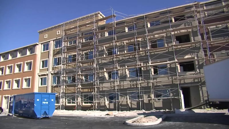 Construction is underway at Boulder Highway and Russell where more than 200 affordable senior...