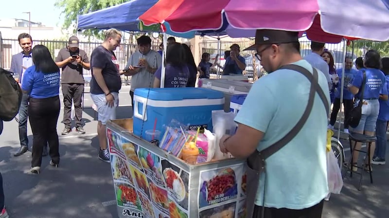 Street food vendors, like the ones you see all across the Las Vegas Valley will now be...