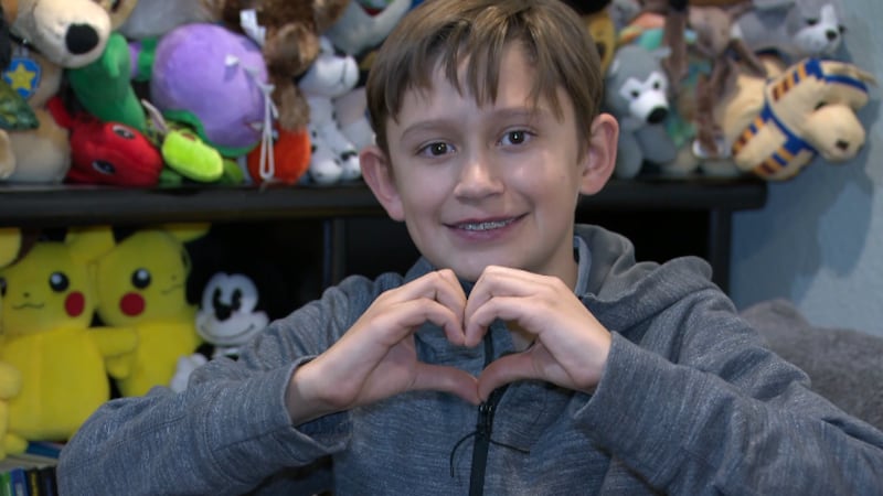 Grayson Gallardo born with a rare congenital heart defect called tricuspid atresia has big...