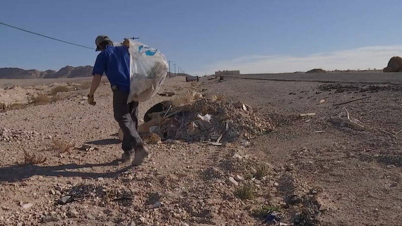 One BLM employee is responsible for cleaning over 26,000 acres of land in Southern Nevada.