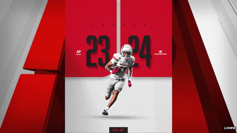 UNLV football moved up one spot to No. 23 in the final AP poll released Tuesday morning and...
