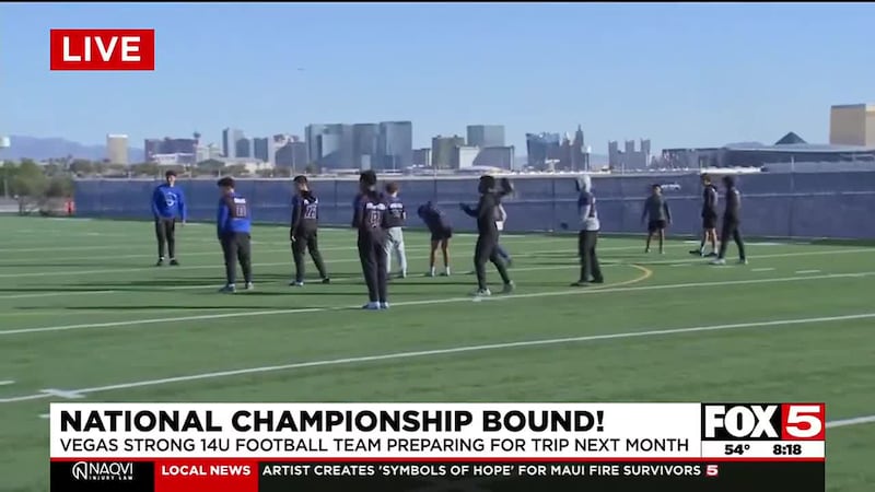 Las Vegas youth football team raising money for trip to national championship
