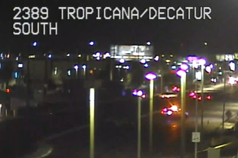 According LVMPD the intersection of Decatur Boulevard and west Bell Drive are closed in all...