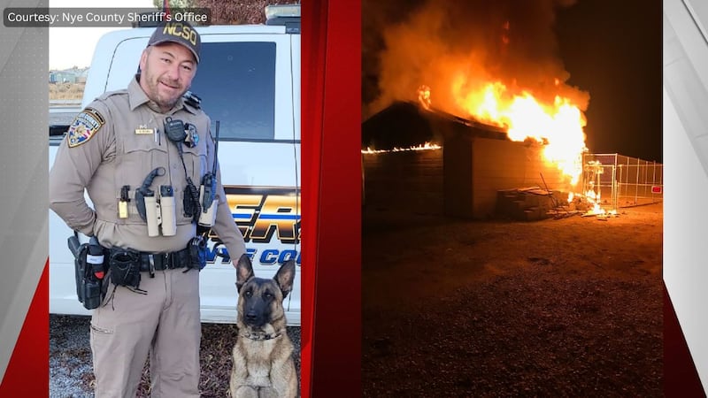 Nye County deputy, K9 victims of house fire