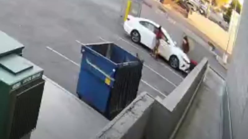 Las Vegas police detectives say they located video surveillance footage showing the drop off...