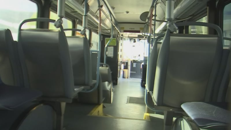 Generic photo of inside a Regional Transportation Commission (RTC) bus in Southern Nevada