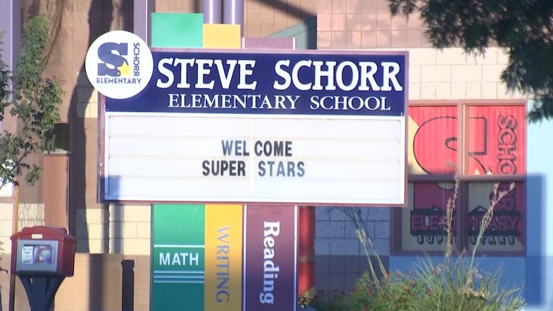 Steve Schorr Elementary School, one of many CCSD schools facing tough budget cuts
