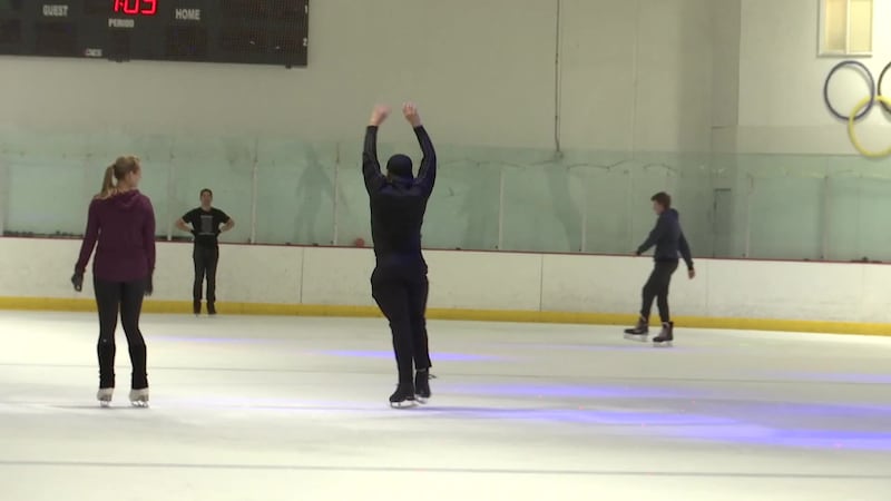 Some valley residents are escaping the heat at the Las Vegas Ice Center