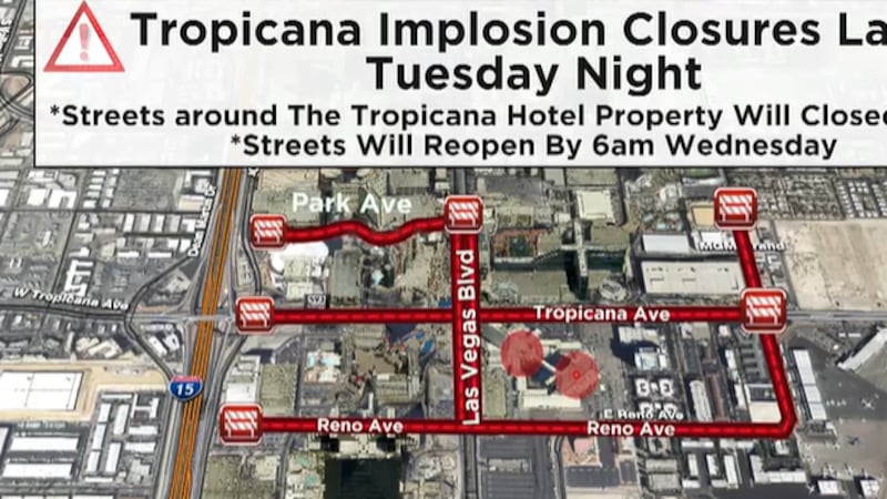 Las Vegas is hours away from major traffic changes along the Strip. Roads surroundings the...