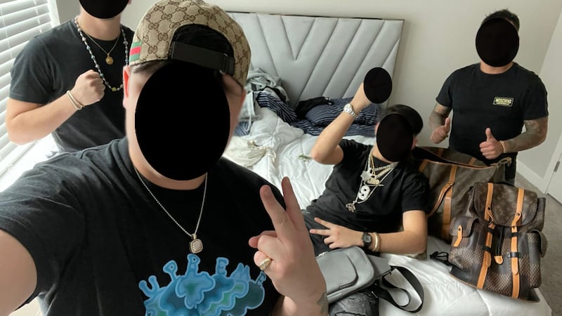 This photo tweeted by the FBI Cincinnati  shows 4 of 3 men who were indicted Wednesday and are...