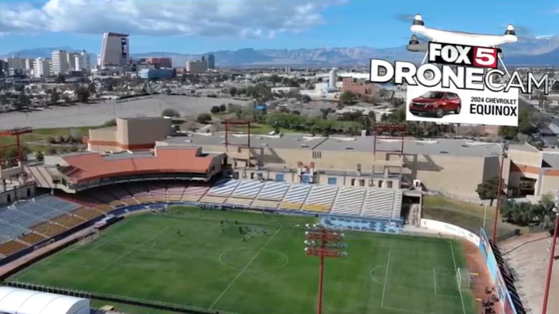 WATCH: Drone video captures Las Vegas Lights FC practice ahead of game against Tulsa.