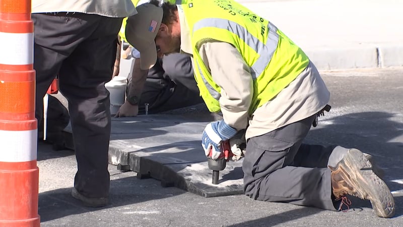 Clark County is hoping a new solution near the intersection of Lamb Blvd. and Hacienda Ave....