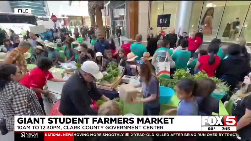 Las Vegas Valley students take part in nation's largest student-run farmers market