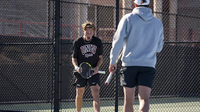 The UNLV men’s tennis team opened its dual-match schedule with an impressive 6-1 win...