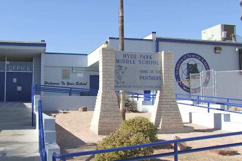 Hyde Park Middle School in Las Vegas