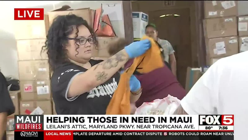 Las Vegas business collecting items for Maui wildfire victims