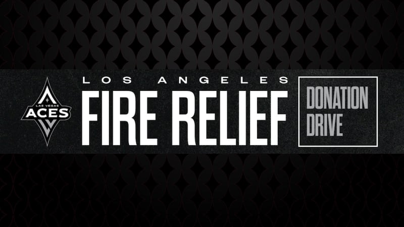 The Las Vegas Aces are partnering with the Los Angeles Sparks to collect and distribute...