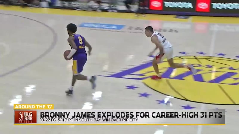Bronny James is heating up in the G League as Mac McClung & Matas Buzelis accept Dunk Contest...
