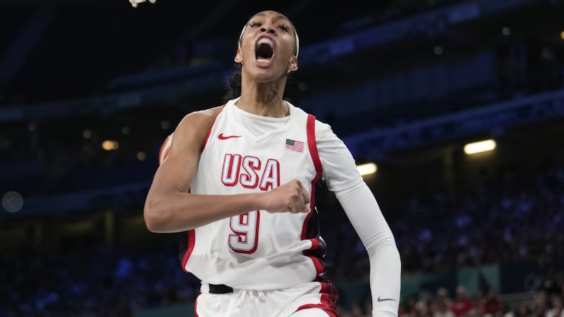 A'ja Wilson was voted 5x5 women's basketball Athlete of the Year for 2024.