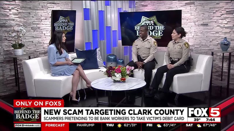 LVMPD joined FOX5 on Behind the Badge to discuss a new credit card scam targeting Clark County...