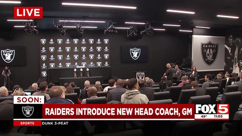 The Las Vegas Raiders are preparing to introduce their new head coach and general manager to...