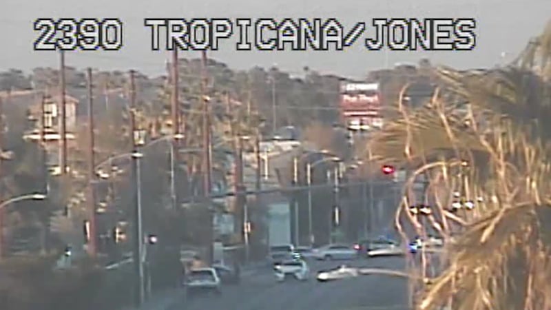 LVMPD report on Jan. 30 around 1 p.m. five cars were involved in a crash near Harmon and Jones.