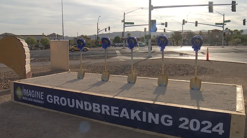 Henderson city leaders prepare to plant their shovels and kick off the Reimagine Boulder...