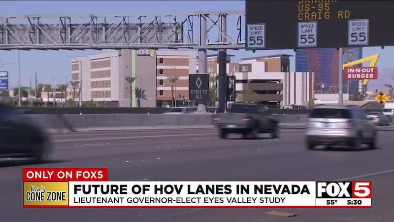 Cone Zone: Lieutenant governor-elect discusses future of Las Vegas HOV lanes