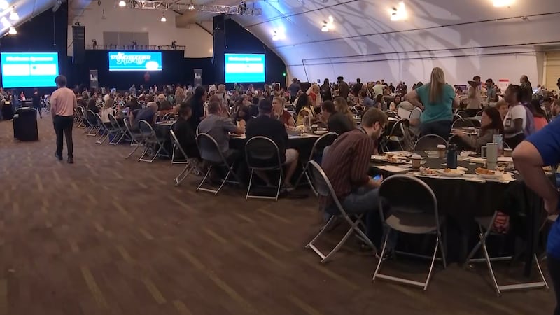 At M Resort Thursday morning, new CCSD educators were welcomed by the district.