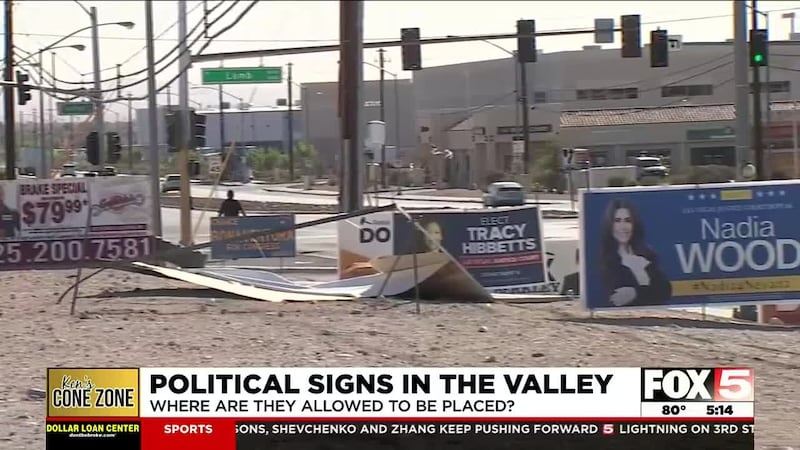 Cone Zone: Where are political signs allowed?