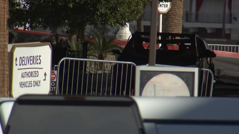 Remains of Cybertruck that exploded in front of Trump Hotel in Las Vegas on New Year's Day