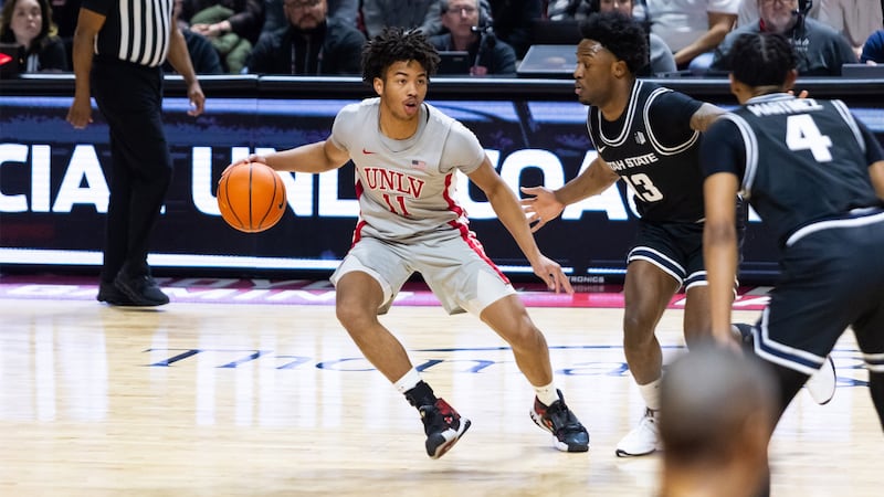 After defeating No. 22 Utah State on Wednesday night at the Thomas & Mack Center, the UNLV...